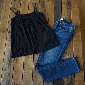 Ann Taylor LOFT black camisole small